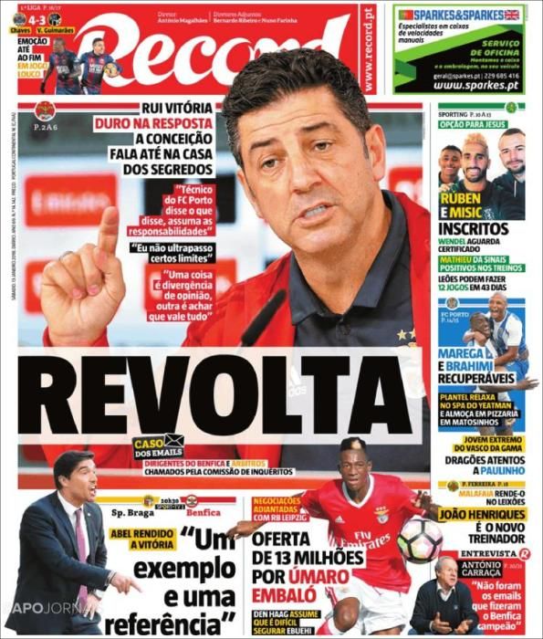 Portadas deportivas sábado 13 de enero de 2018