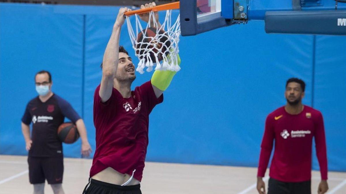 Ante Tomic machaca con facilidad en un entrenamiento