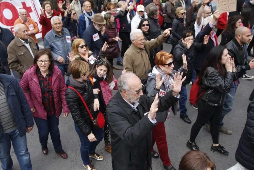 Manifestación por unas pensiones dignas en Murcia