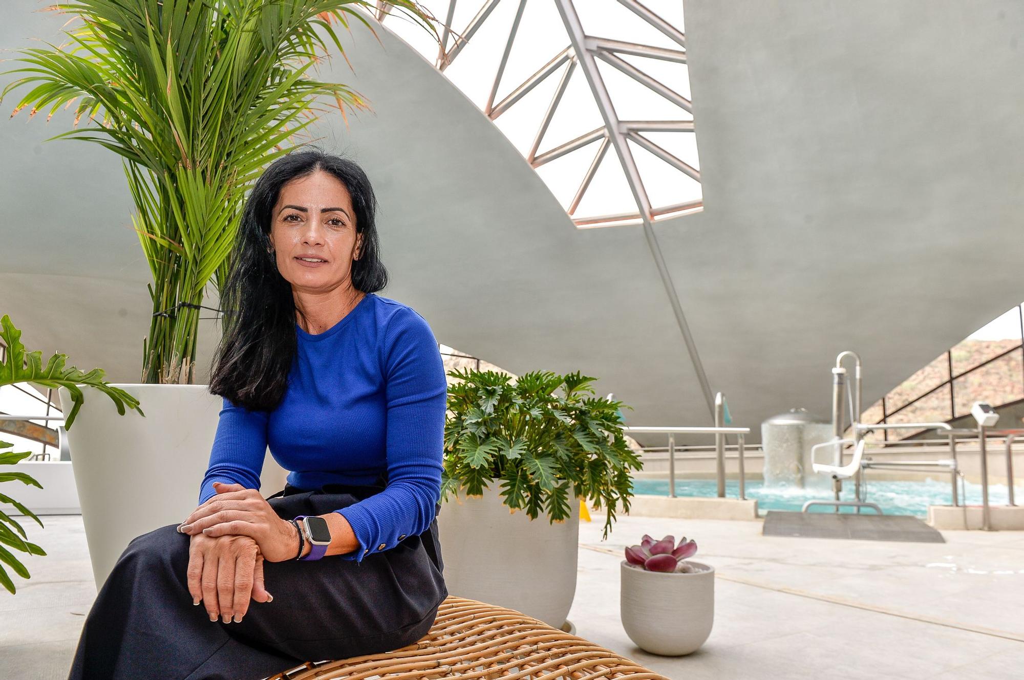 Laura Díaz, directora de la Thalasso del Hotel Gloria Palace de San Agustín, en las instalaciones del centro.