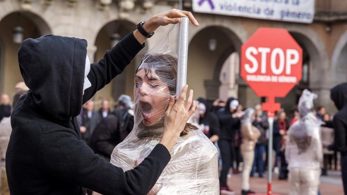 Manifestación por el 25N, hoy en Ávila.