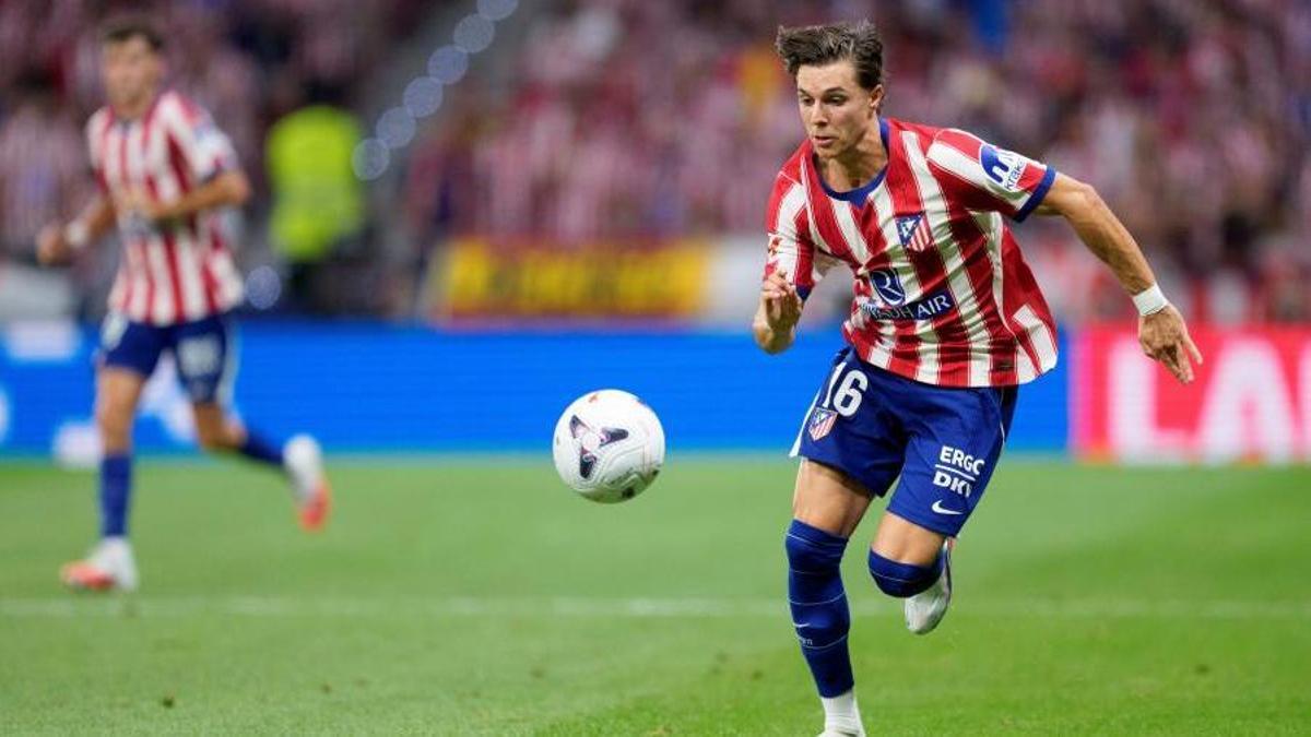 Arnau Ortiz contra el Málaga.