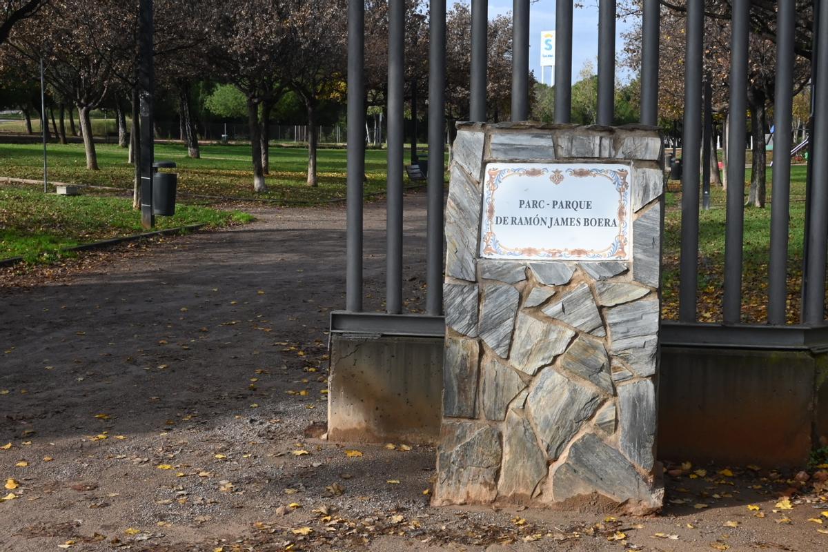 Entrada del parque Ramón Jame Boera de Castelló.