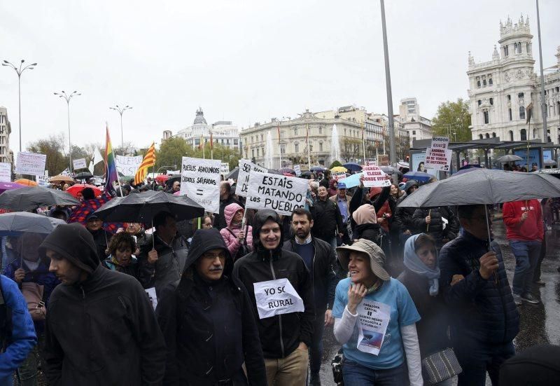 Manifestación 'Revuelta de la España vaciada' en Madrid