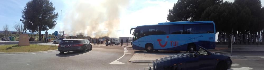 Alarma en Magaluf por un incendio en un descampado