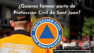 Sant Joan reactiva la agrupación de Protección Civil y convoca un proceso de selección