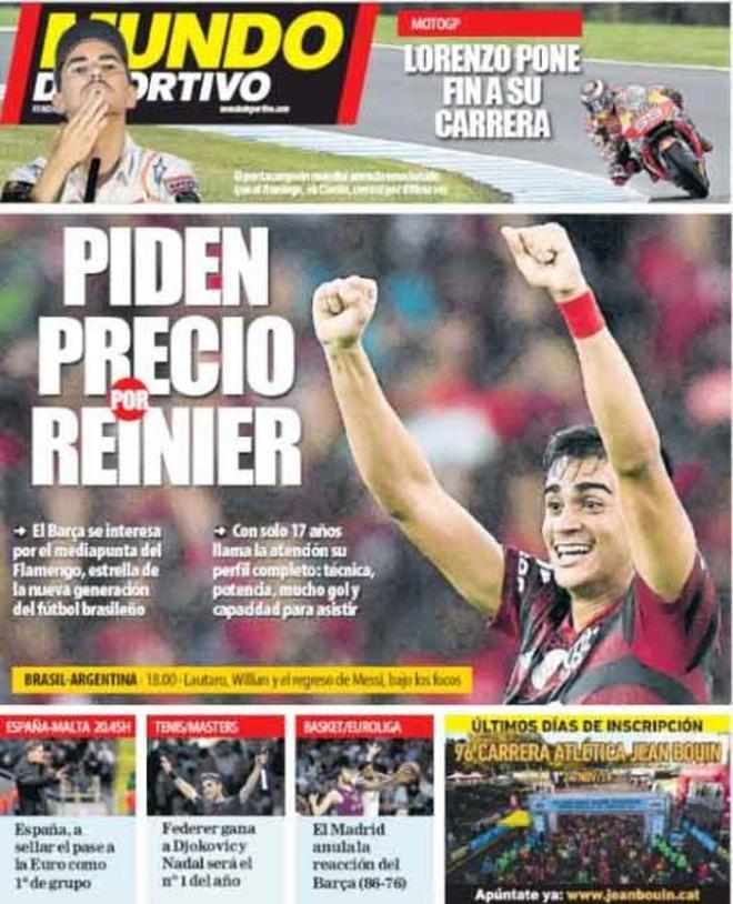 Las portadas del día en la prensa deportiva