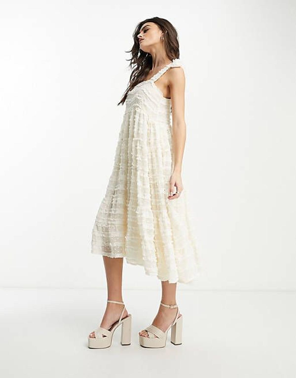 Vestido midi amplio con volantes de Sister jane