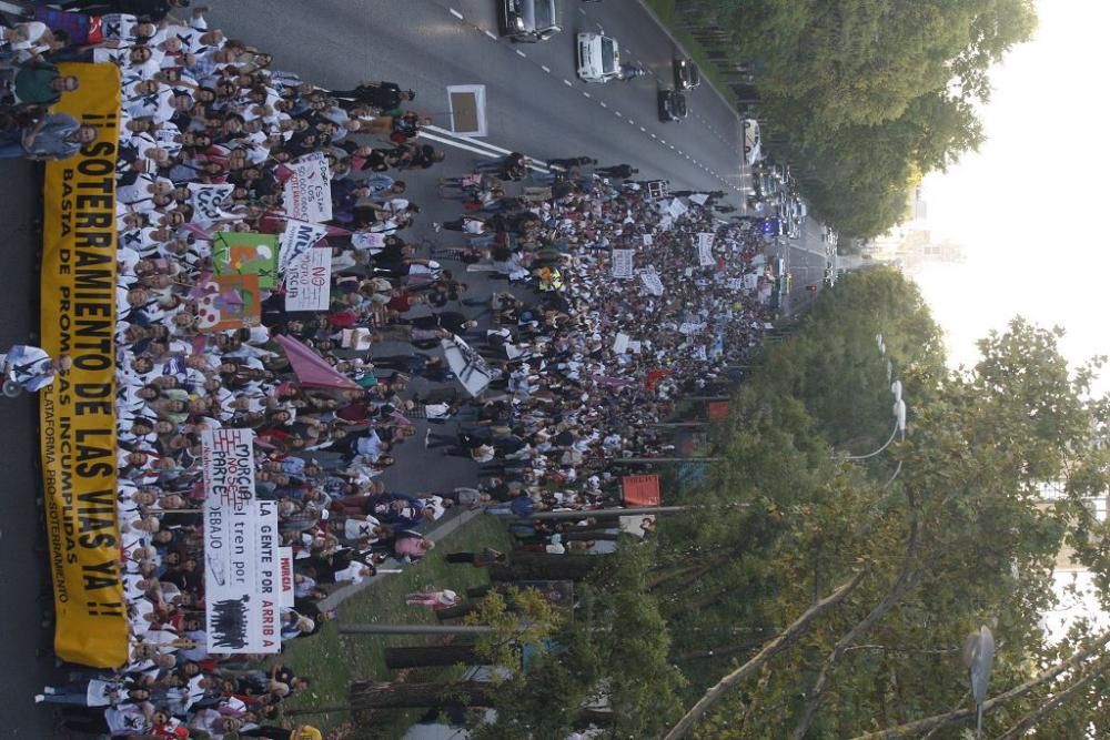 Manifestación contra el muro de Murcia en Madrid