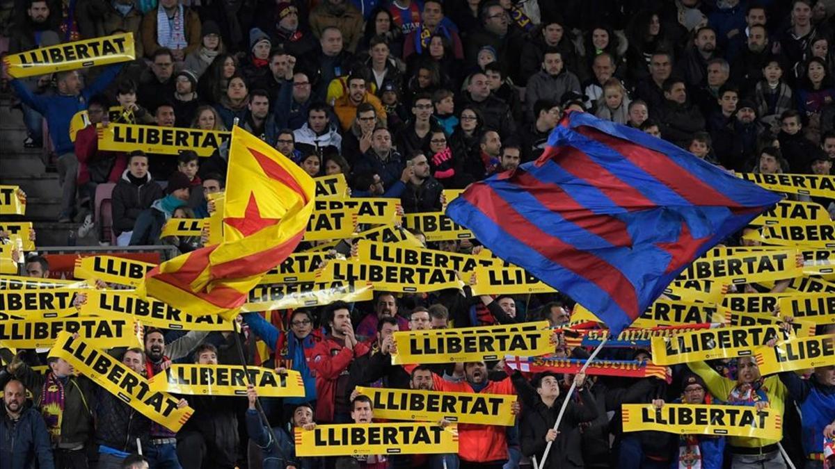 La afición barcelonista seguirá reivindicando la libertad de los presos políticos