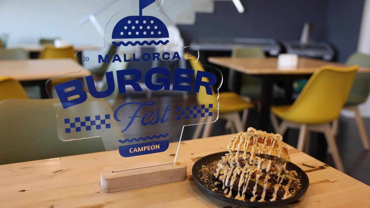 La Nokeadora, la hamburguesa de Xtrem Smash Burger ganadora del Mallorca Burger Fest 2025.