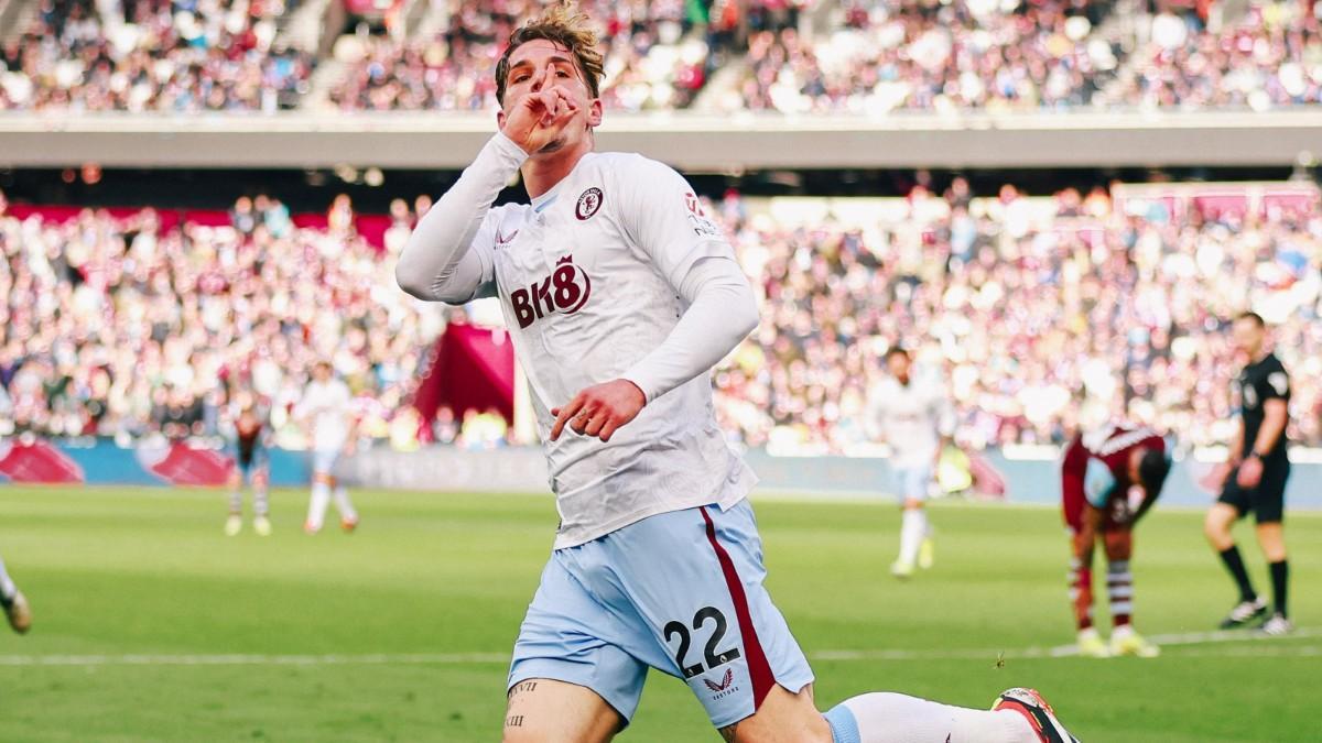 Zaniolo salvó un punto para el Aston Villa