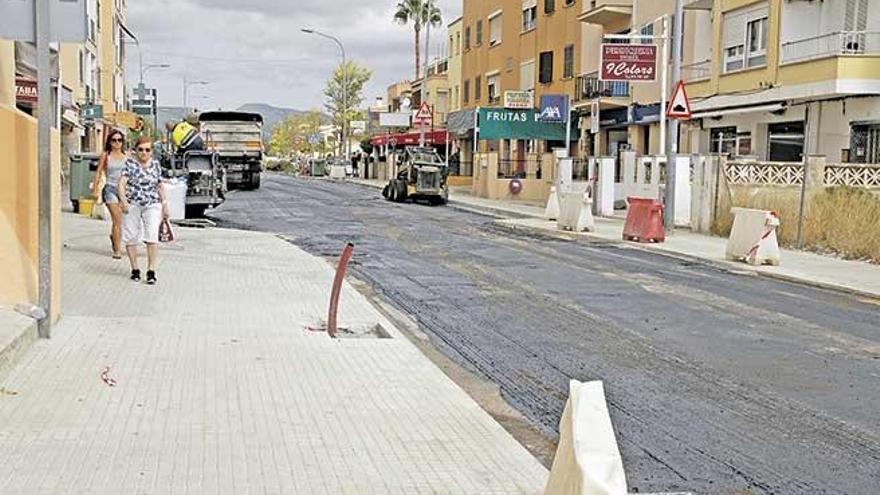 Las obras de la calle Cabana se encuentran muy avanzadas.