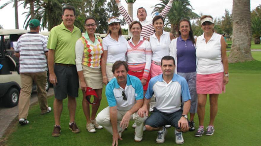 Ganadores del IX Torneo Boulevard Faro, el sábado, en el Maspalomas Golf. | lp / dlp