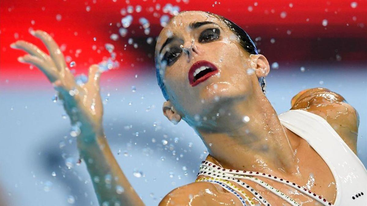 Ona Carbonell durante el solo en el Mundial de Gwangju