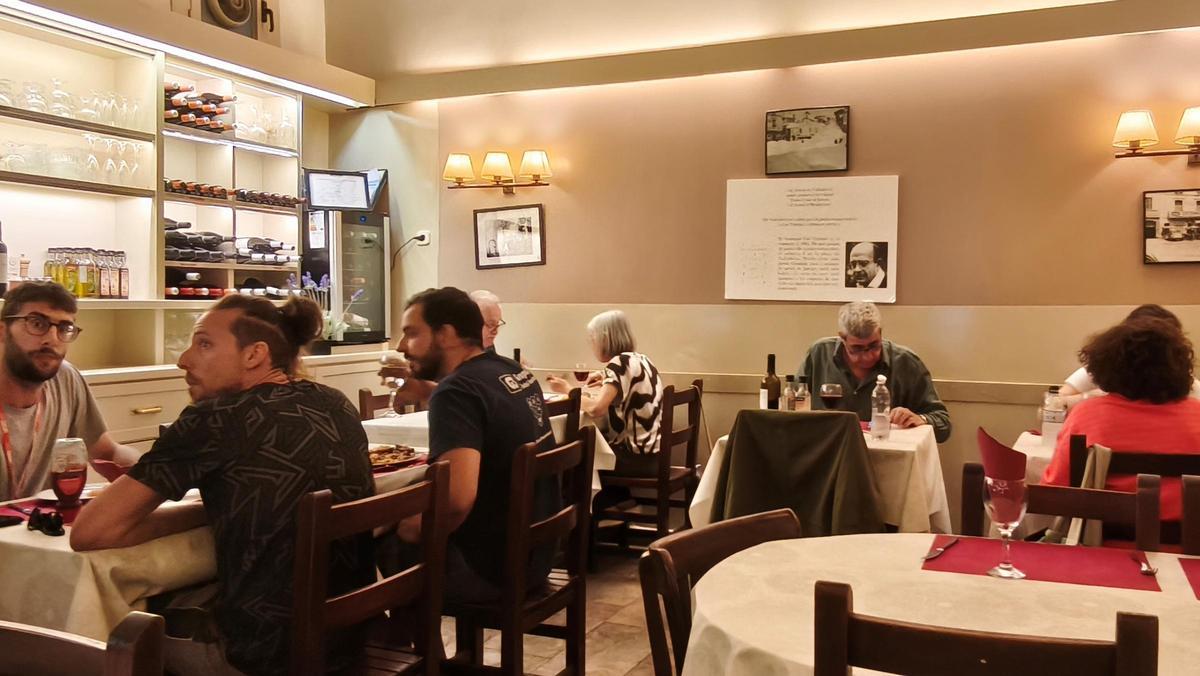 La sala del restaurante Casa Trampa.