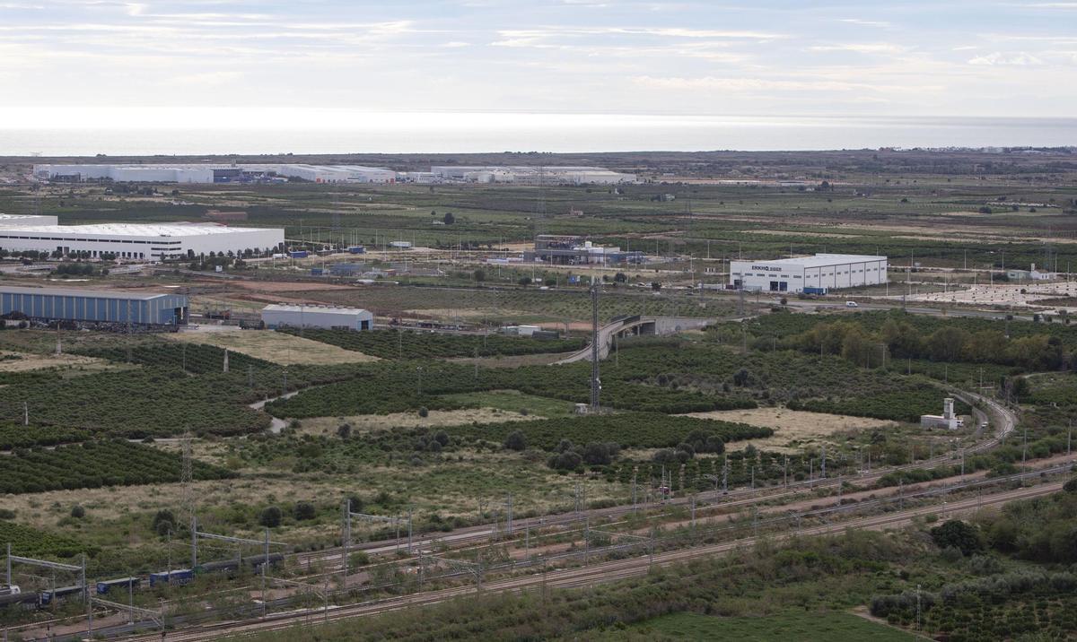 Terrenos de Parc Sagunt II donde irá la gigafactoría de Volkswagen.