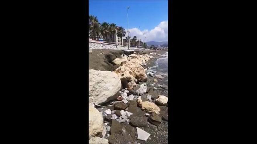 Críticas vecinales al mal estado de la playa de San Andrés