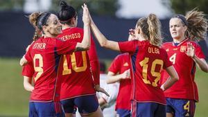 Una imagen del último amistoso de la selección española femenina antes del Mundial de Australia y Nueva Zelanda 2023