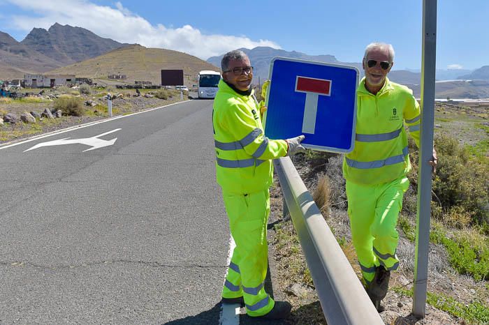 Apertura del primer tramo de la carretera de La ...