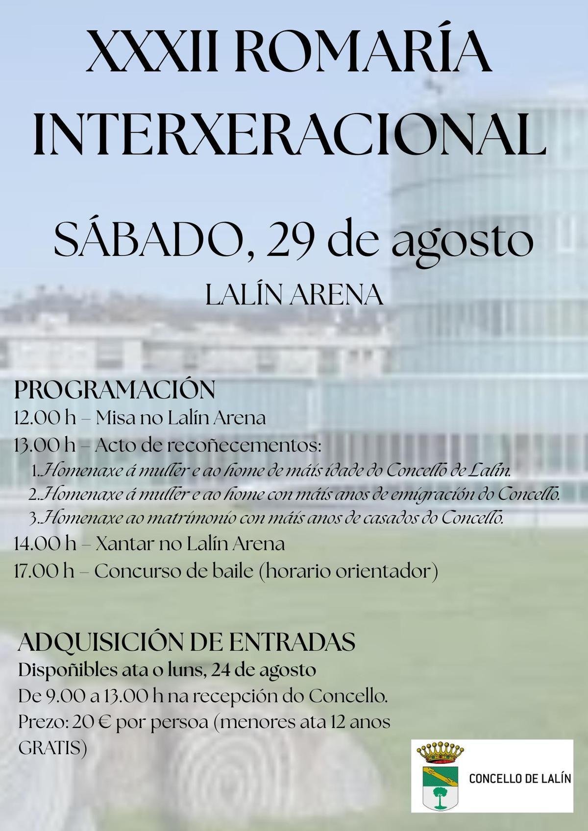 Cartel da XXXIII Romaría Internacional