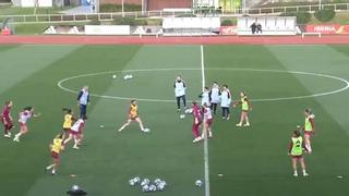 Selección española femenina: entrenamiento de puertas abiertas