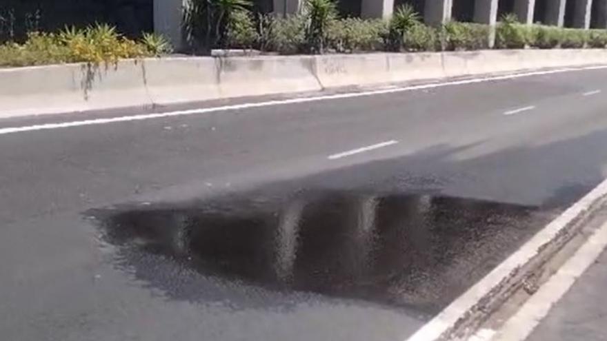 Este viernes se cierra al tráfico un carril de la carretera de San Andrés para reparar una tubería