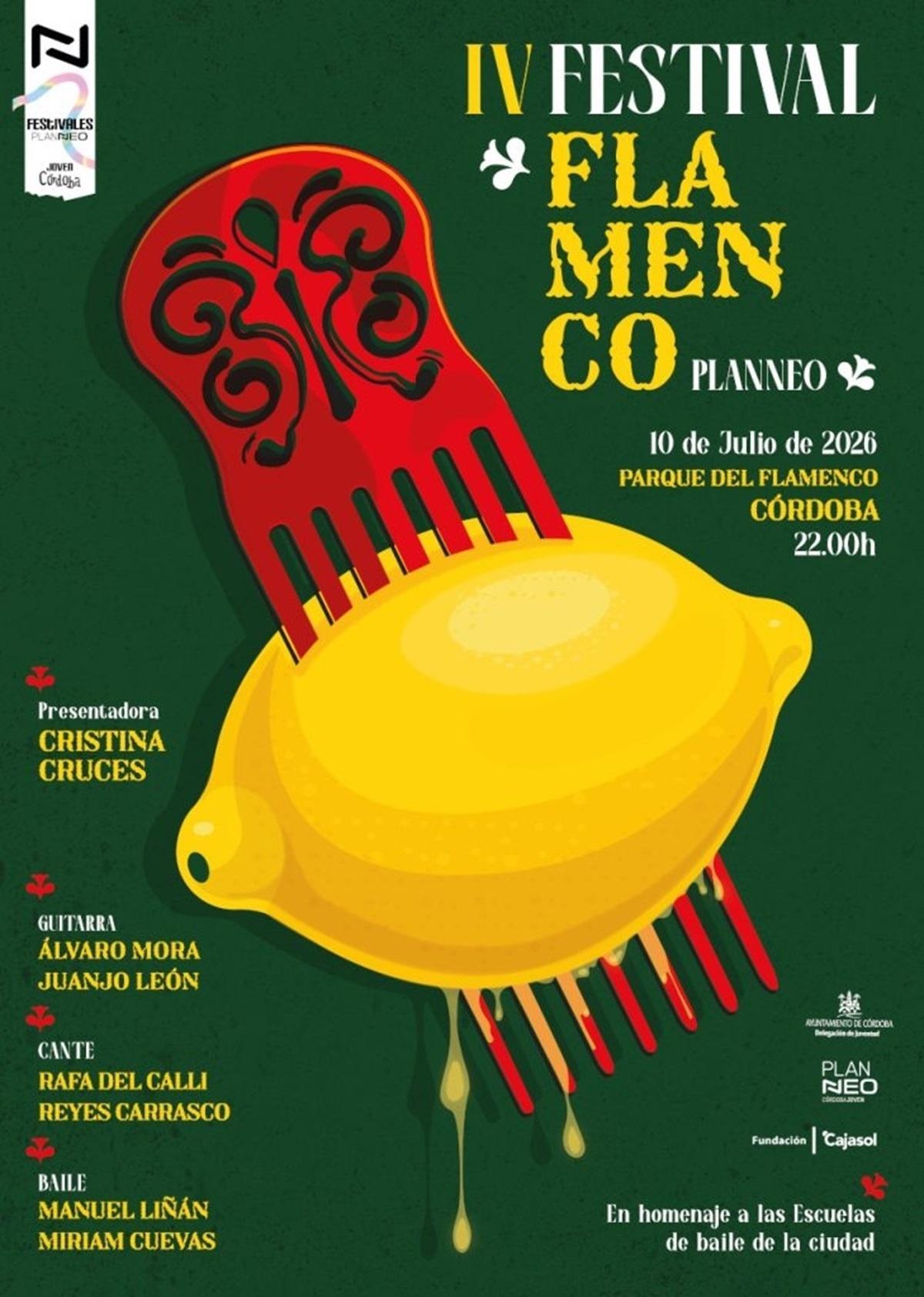 Cartel del 4º Festival Flamenco Planneo.