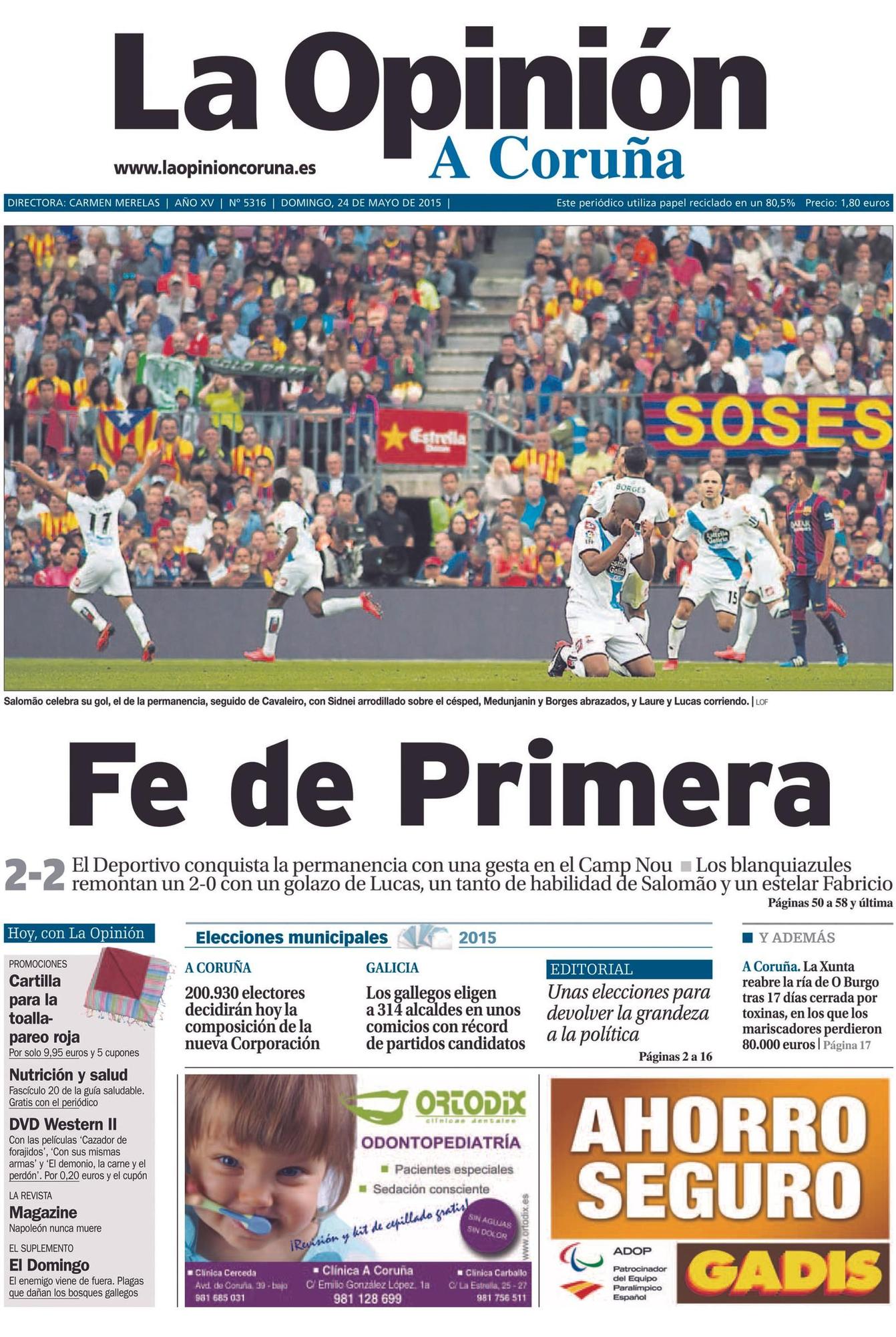 Las portadas destacadas de LA OPINIÓN en sus 25 años que puedes encontrar en la exposición de La Marina