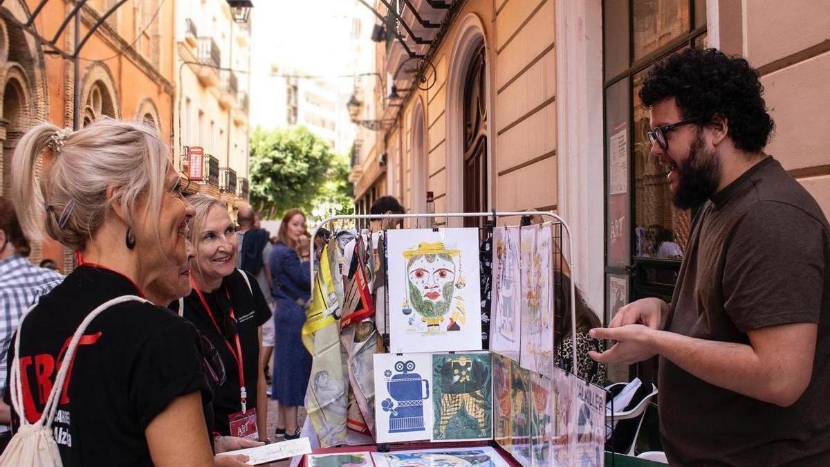 Les Jornades d'Il·lustració d'Alzira en una edición anterior.
