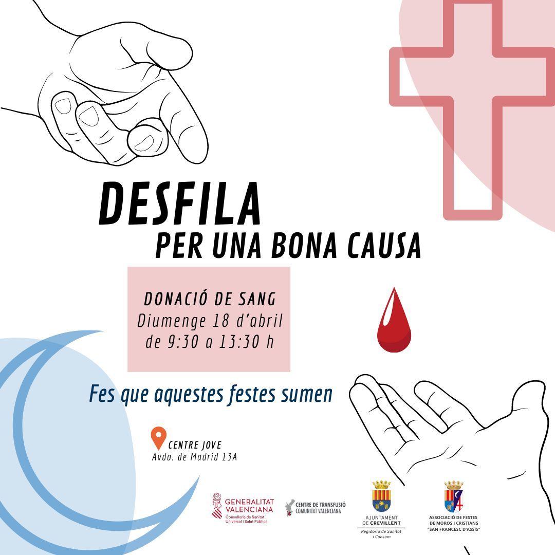 Cartel de Crevillent de la campaña de donación de sangre