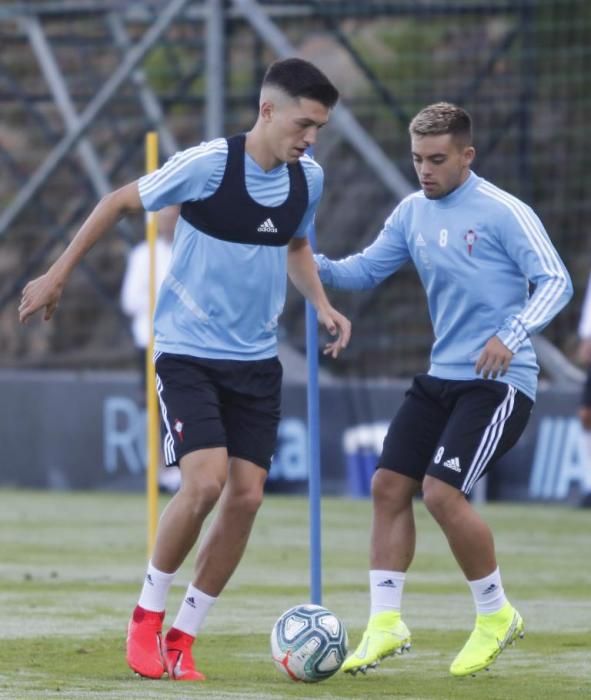 El Celta se ejercita en A Madroa para continuar la pretemporada