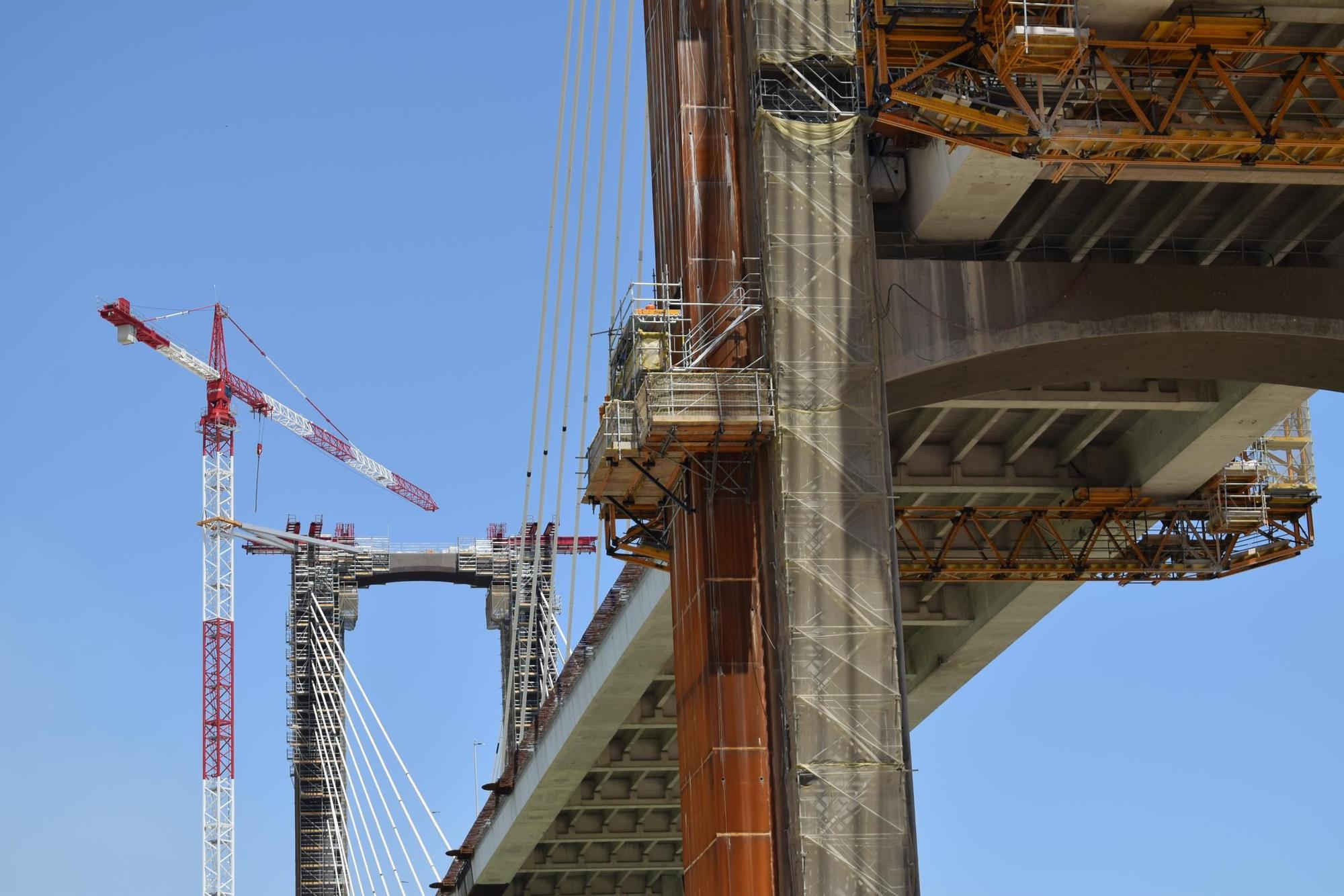 Puente del Centenario en obras