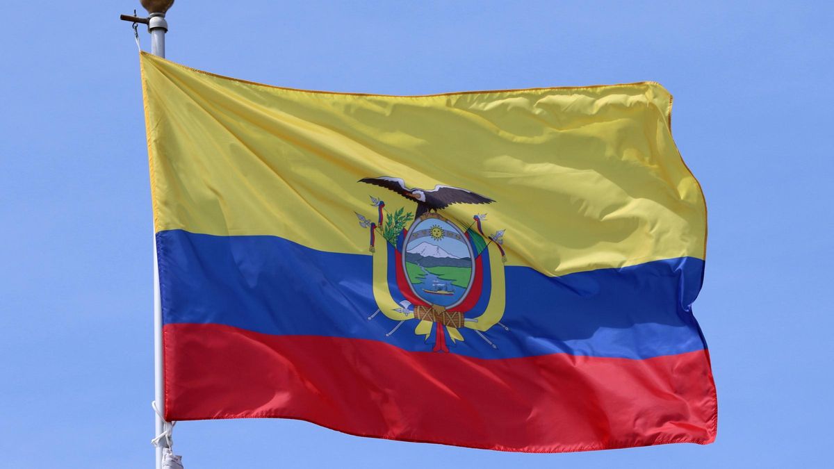 Bandera de Ecuador.