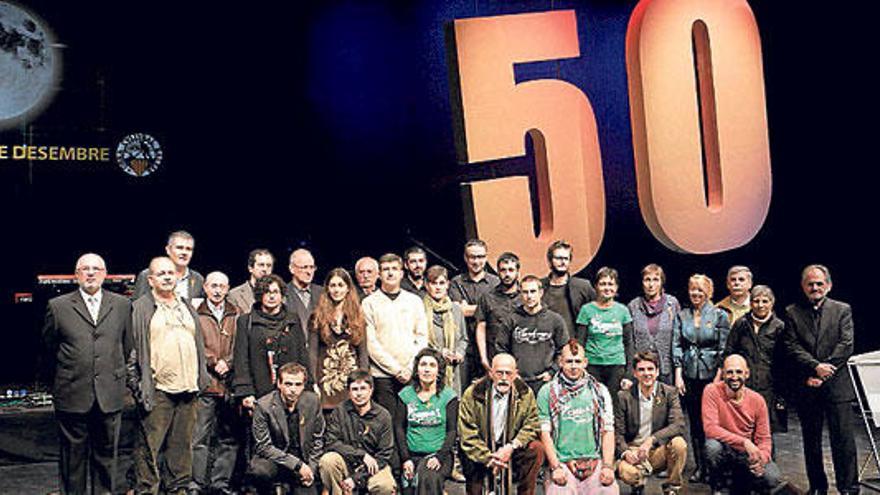 Todos los premiados, ayer en Manacor.