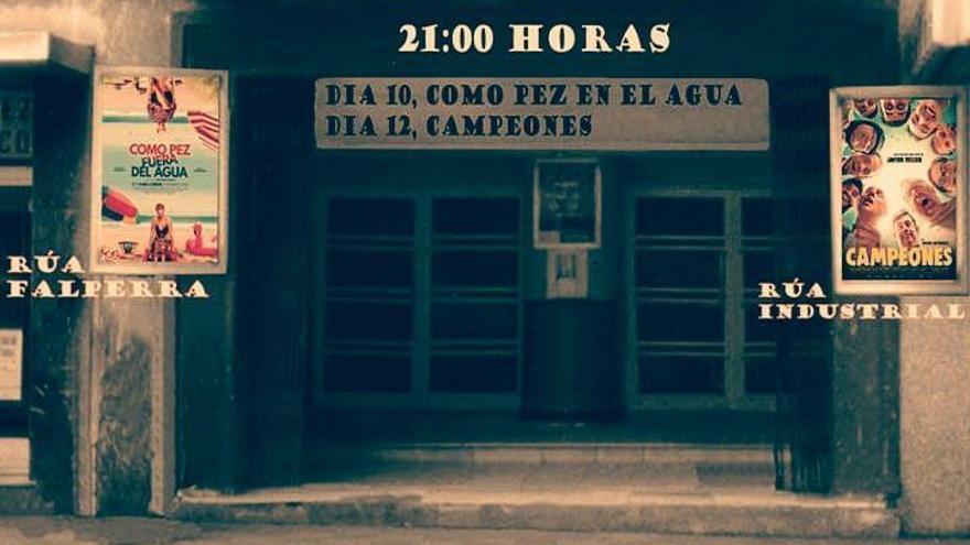 Cartel diseñado por Marcos Javier Fernández Eimil con el recordado cine del barrio, el España, de la familia Francesch