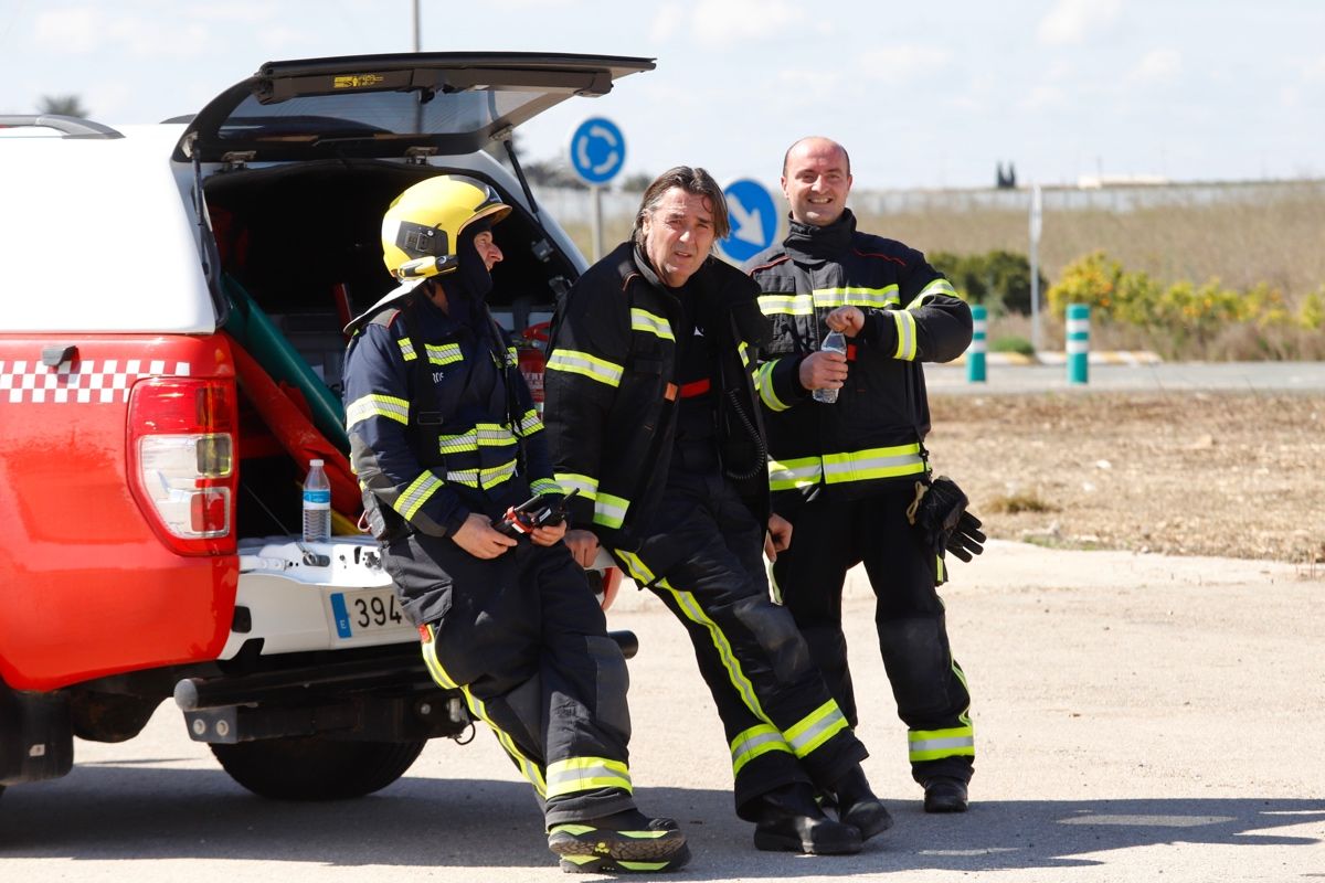 Así ha sido el simulacro de accidente aéreo en Murcia