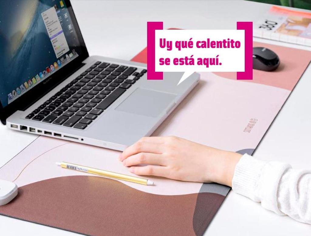 Alfombrilla de escritorio calefactable de Aliexpress