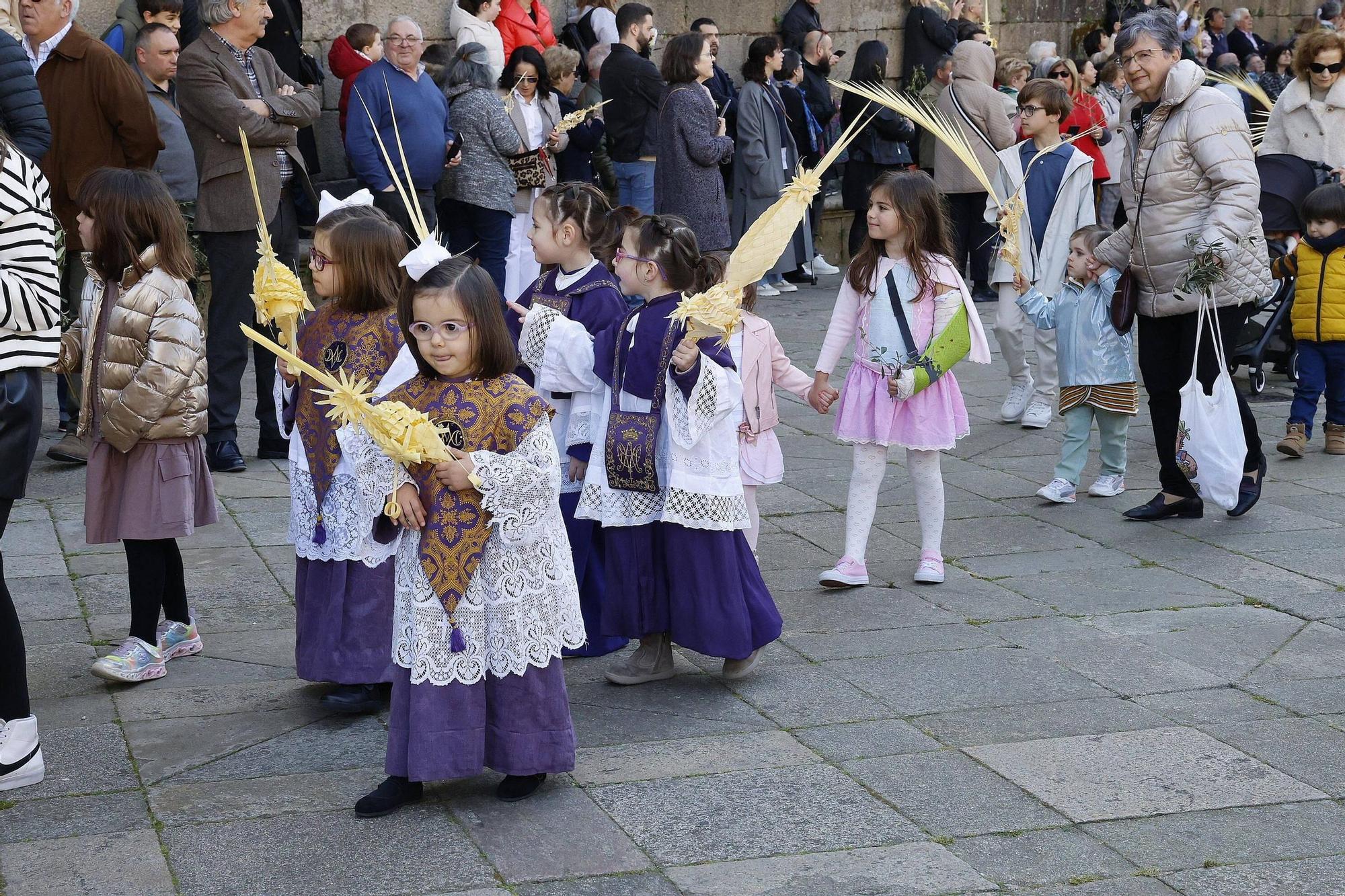 Procesión de la Borriquita y bendición de palmas en el Domingo de Ramos