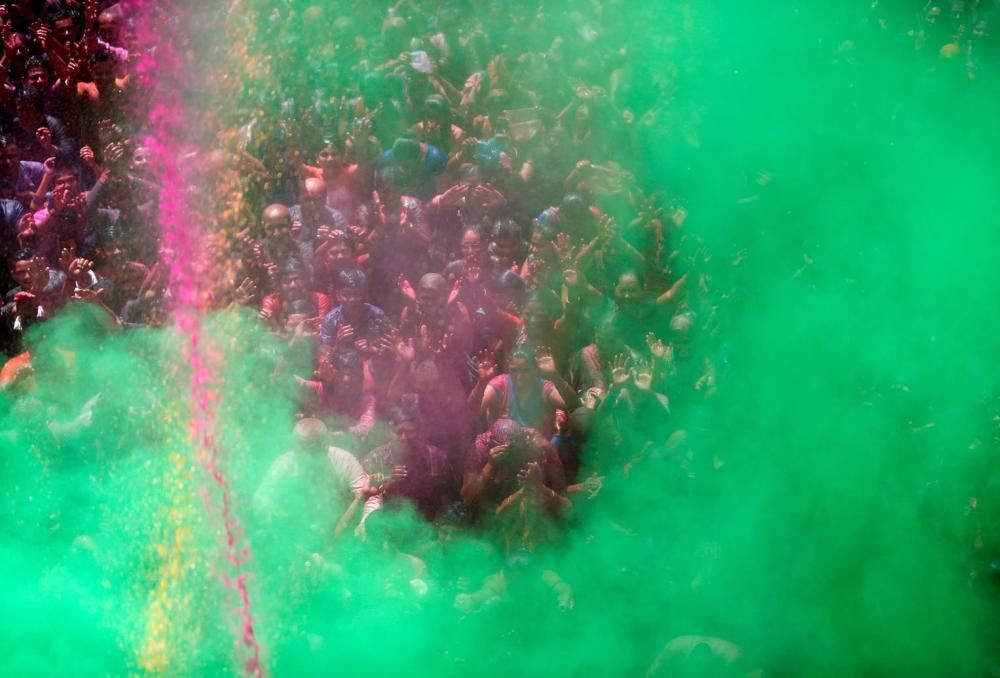 Holi, el festival dels colors, a Kathmandu