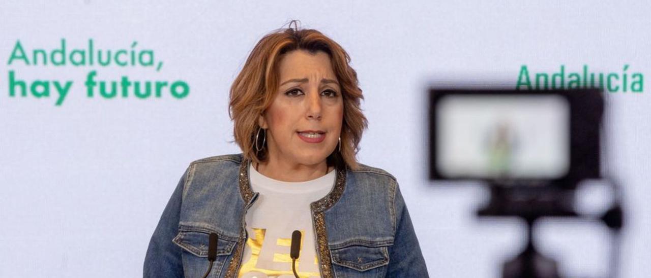 Susana Díaz, en un acto en 2021.