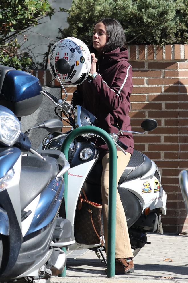 Victoria Federica en su moto, en una imagen de 2019