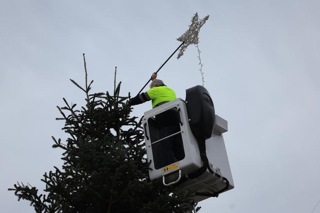 Fotogalería I Vila-real instala su árbol de Navidad más sostenible en la plaza de la Vila