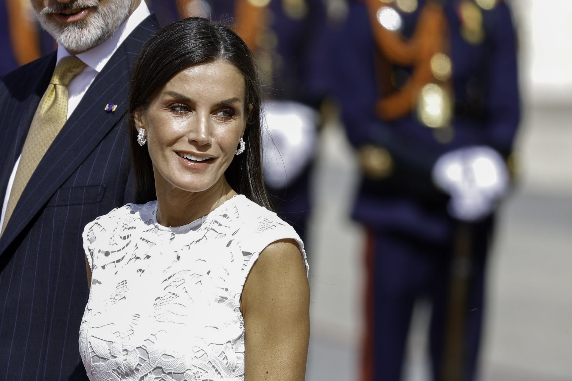 reina Letizia recepción presidente de Colombia