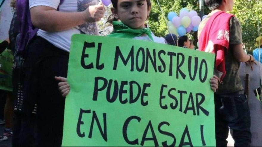 Manifestación contra los abusos a los menores.