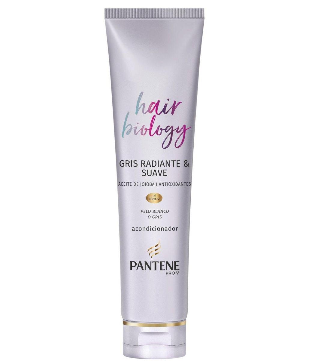 Acondicionador Gris Radiante y Suave Hair Biology, de Pantene