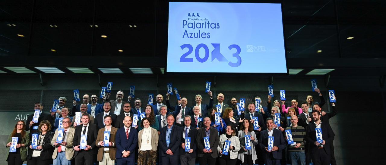 Entrega de los premios, hoy en Madrid.