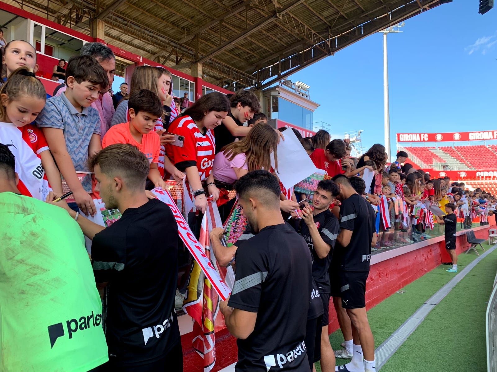 Entrenament obert del Girona FC a Montilivi per les Fires de Girona