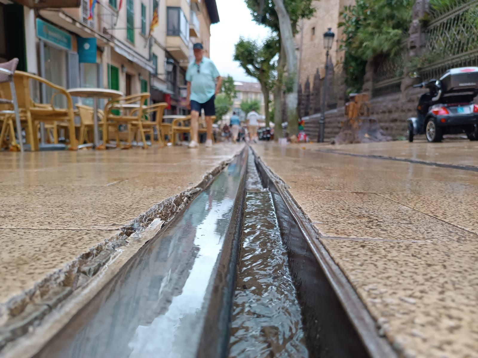 Tormentas en Mallorca: Las lluvias descargan en Sóller 50 litros en veinte minutos