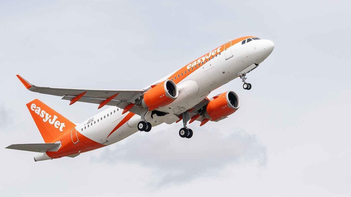 Imagen de archivo de un avión de easyJet.